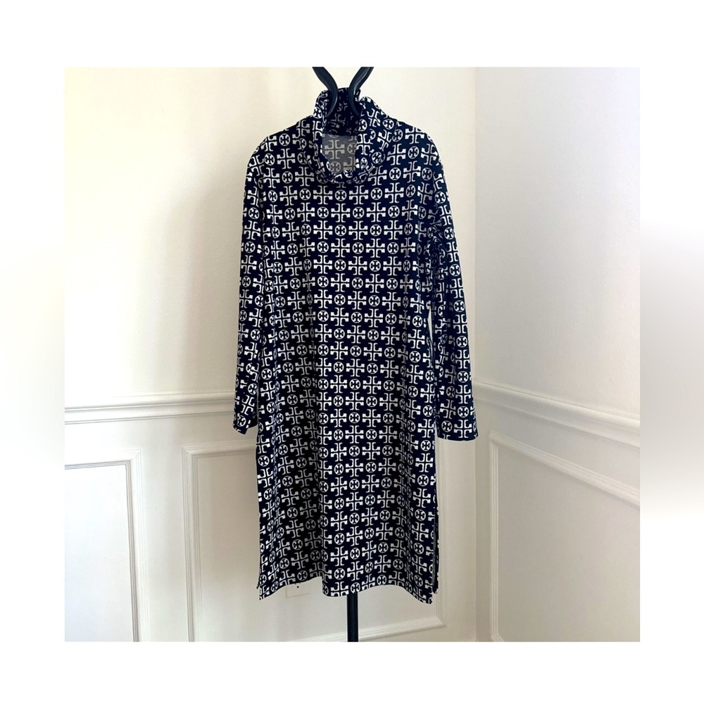Tory Burch Black and White Patterned Dress